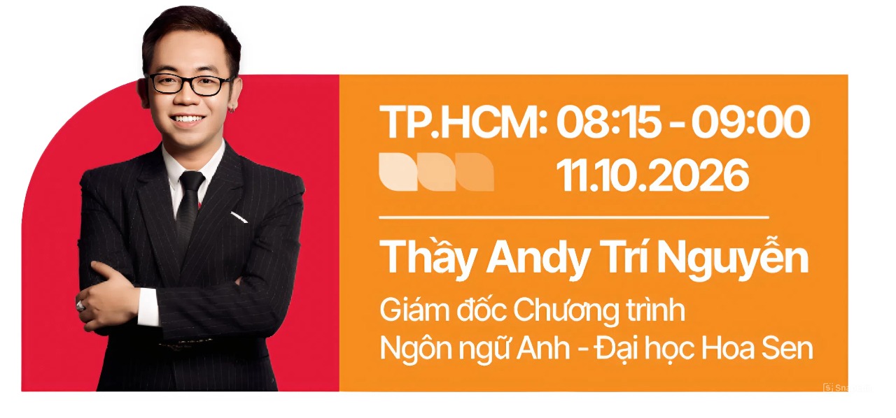 Diễn giả Thầy Andy Tr&iacute; Nguyễn